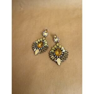 Aldo-Gold-toned embellished contemporary stone drop earrings